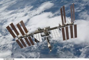 The International Space Station seen against the backdrop of the Earth, as photographed by the STS-130 crew aboard space shuttle Endeavour. (NASA)