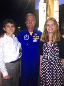 Eamon Shaw and Nicole Ficklin with astronaut Dr. Don Thomas at the NCESSE National Conference (Lisa Shaw)