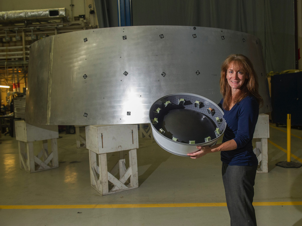 The Orion Stage Adapter being designed and manufactured at NASA’S Marshall Space Flight Center in Huntsville, Ala. nears completion.