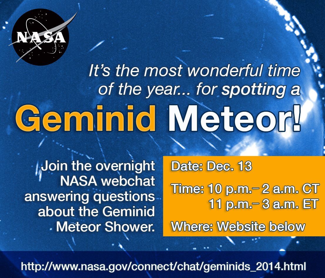 Geminids – Watch the Skies