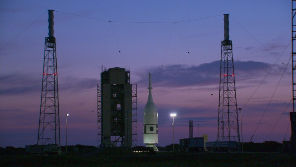 The Ascent Abort-2 flight test of the launch abort system for NASA’s Orion spacecraft, featuring a test version of the crew module, will lift off from Space Launch Complex 46 at Cape Canaveral Air Force Station Tuesday, July 2. 