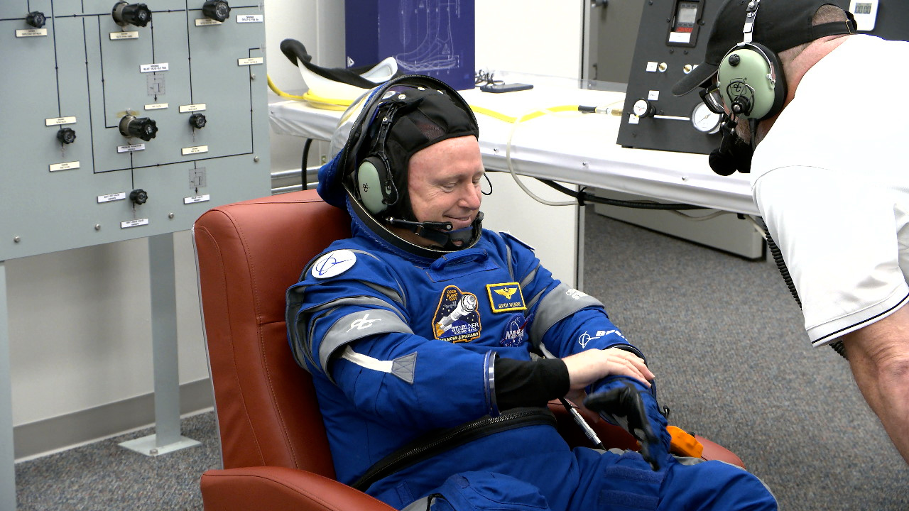 NASA Astronauts Suit Up for Crew Flight Test Launch to Station – NASA’s ...