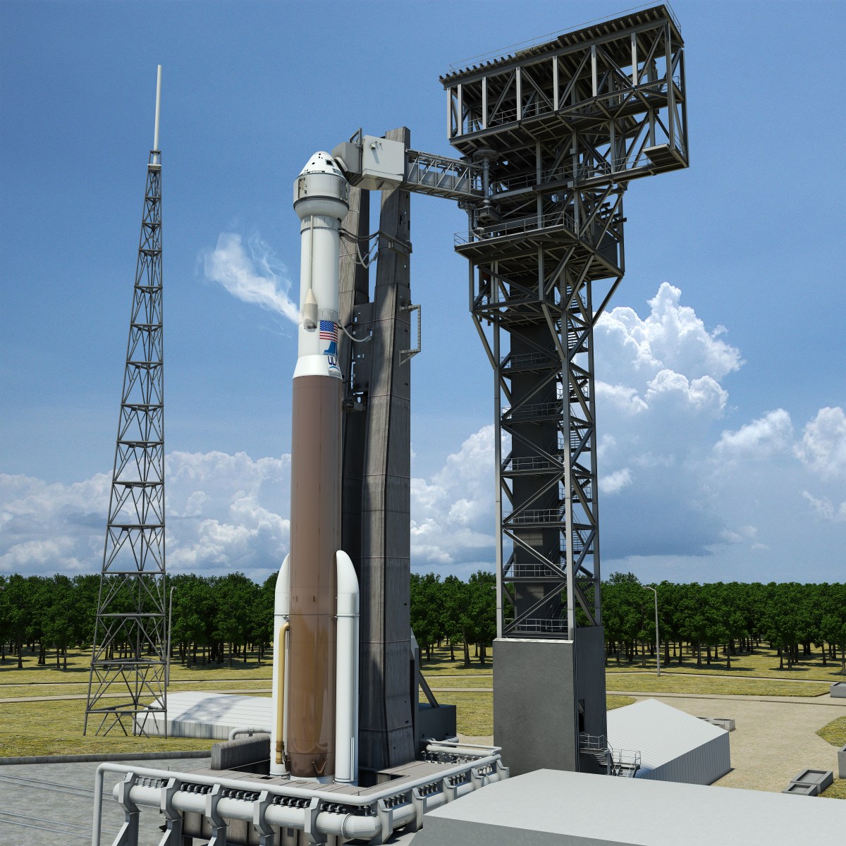 New Commercial Crew Access Tower Going Up