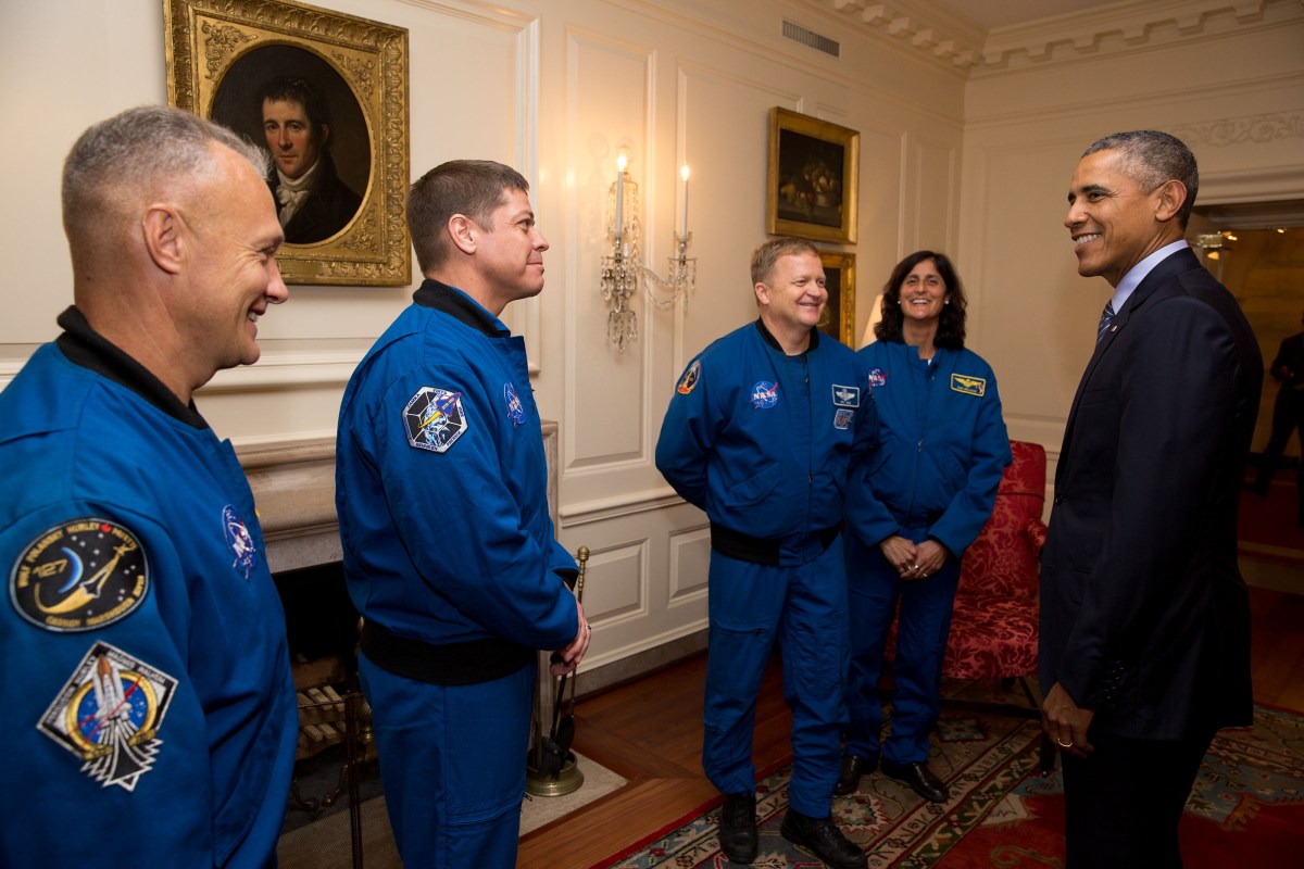 President Celebrates Commercial Crew Pioneers