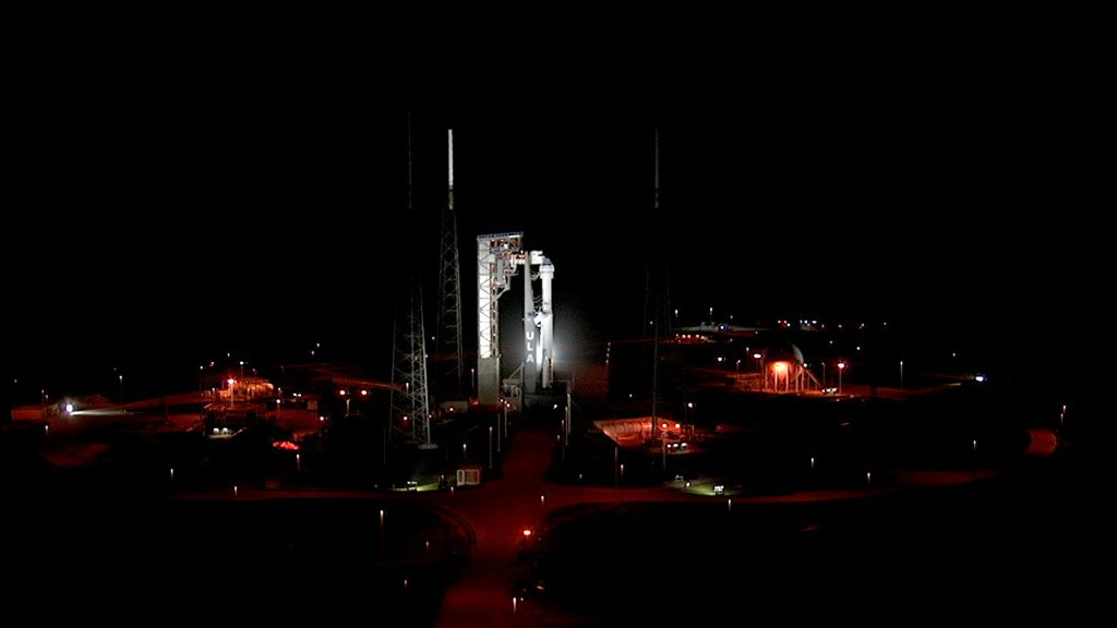 Atlas V rocket and Boeing Starliner on Space Launch Complex 41 at Cape Canaveral Air Force Station in Florida