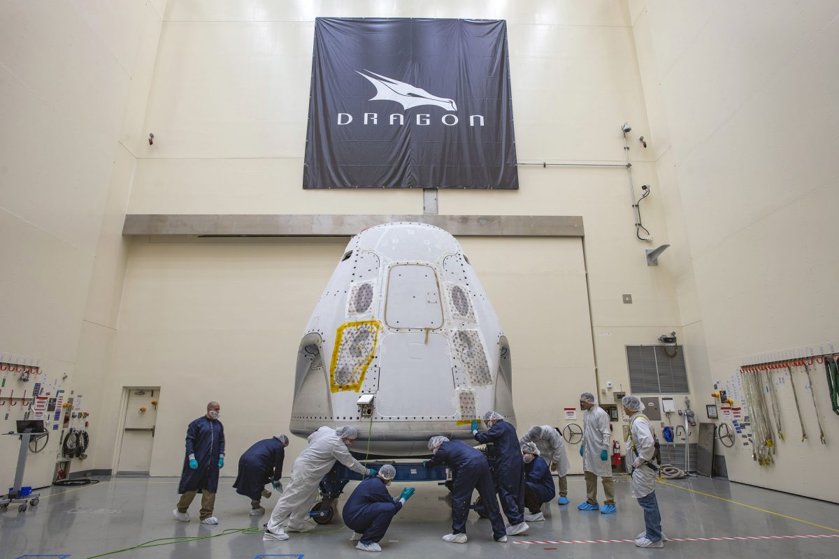 Spacex Crew Dragon Arrives For Demo 2 Mission Commercial Crew Program