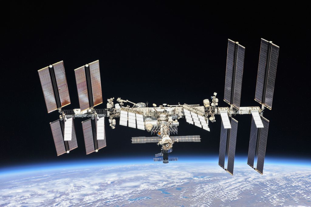 International Space Station in low-Earth orbit