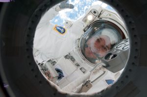 NASA astronaut Robert Behnken, STS-130 mission specialist, participates in the mission’s second spacewalk on Feb. 14, 2010, to continue construction and maintenance on the International Space Station.