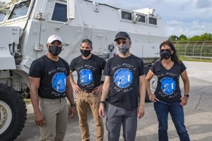 The Crew-1 astronauts participate in a training exercise on July 22, 2020.