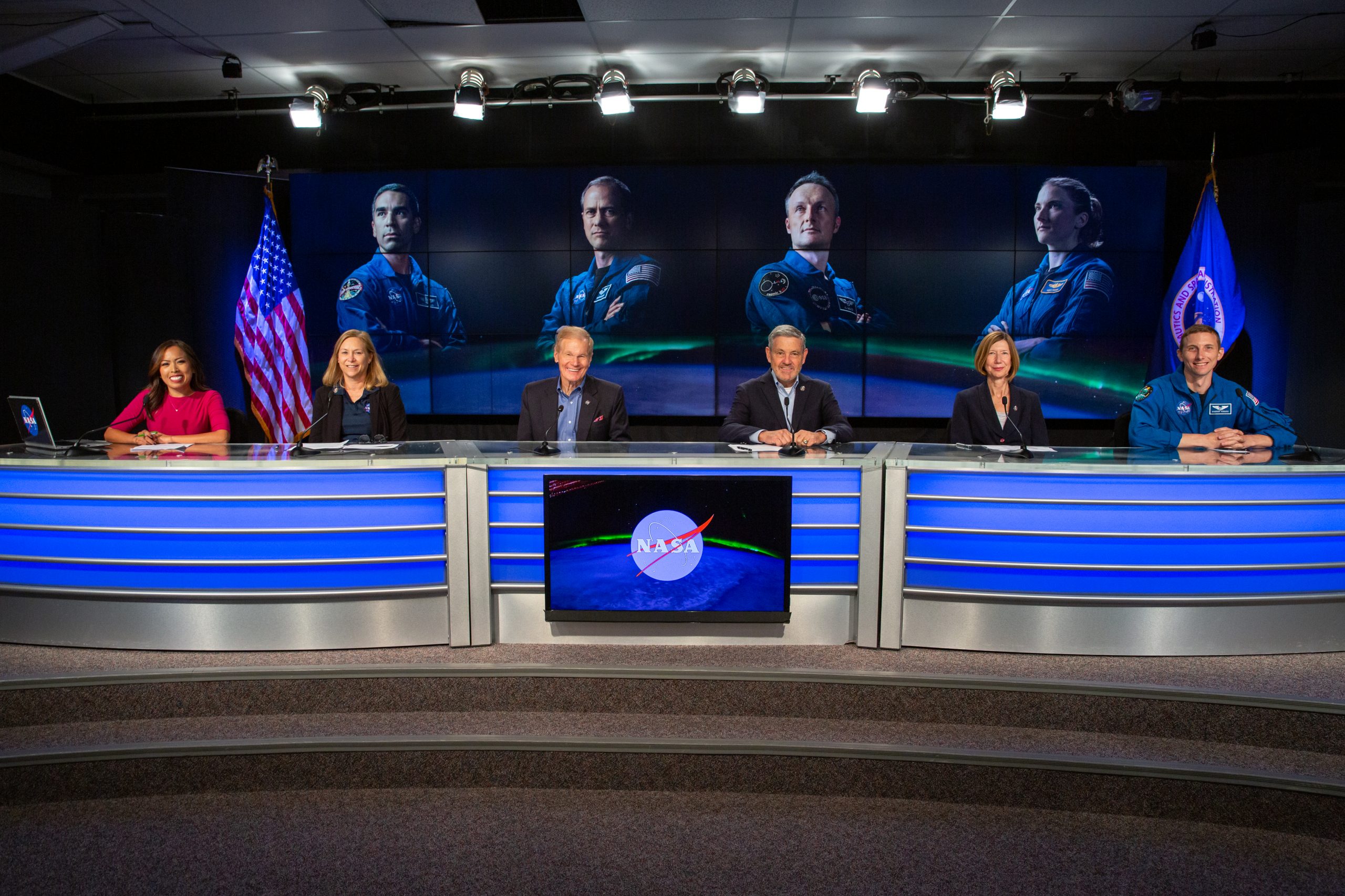 Senior NASA leaders hold a briefing at the Kennedy Space Center in Florida ahead of the agency's SpaceX Crew-3 launch.