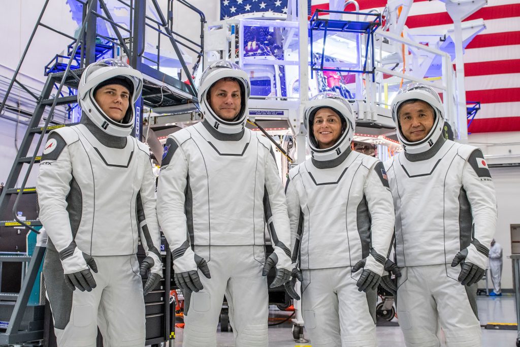 Crew-5 mission astronauts at SpaceX Headquarters