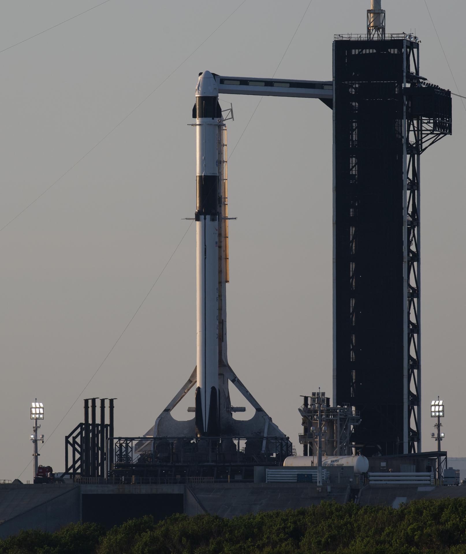 SpaceX's Falcon 9 rocket and Dragon Endeavour spacecraft for the Crew-6 mission