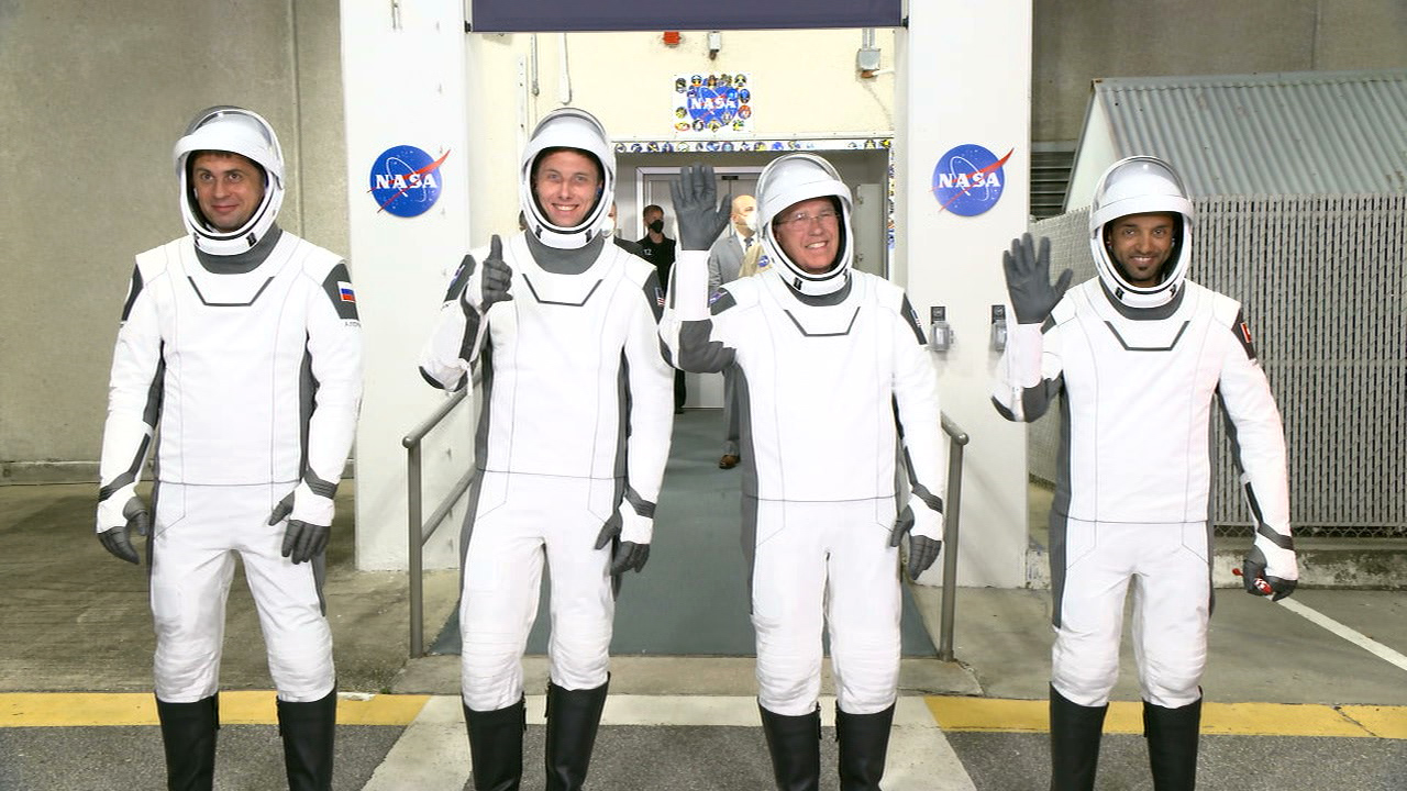 NASA's SpaceX Crew-6 crew members at Kennedy Space Center