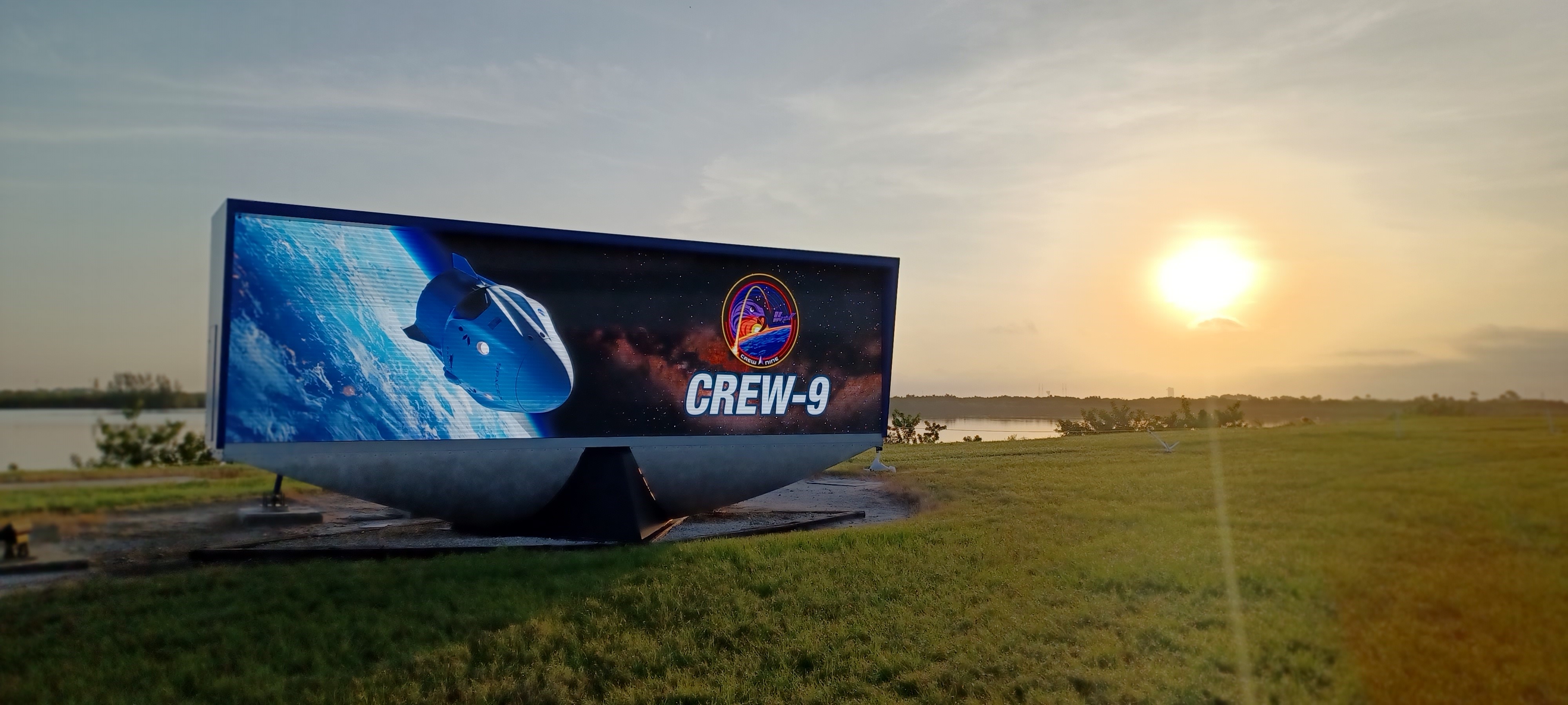 Image of countdown clock on Saturday, Sept. 28, 2024, ahead of NASA's SpaceX Crew-9 Launch to the International Space Station