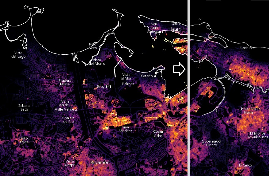 Current Puerto Rico Power Outage Map Puerto Rico Power Outages Tracked by Satellite – NASA Disaster 