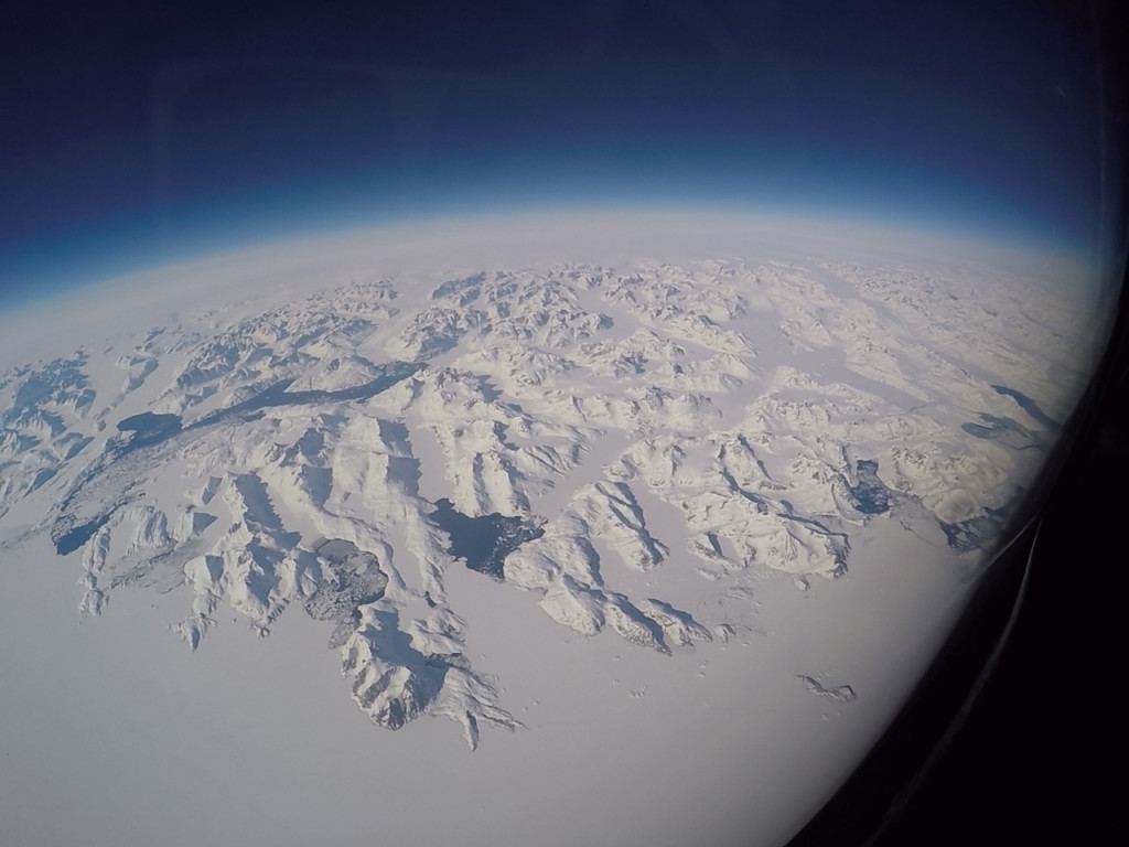 Greenland from the air.