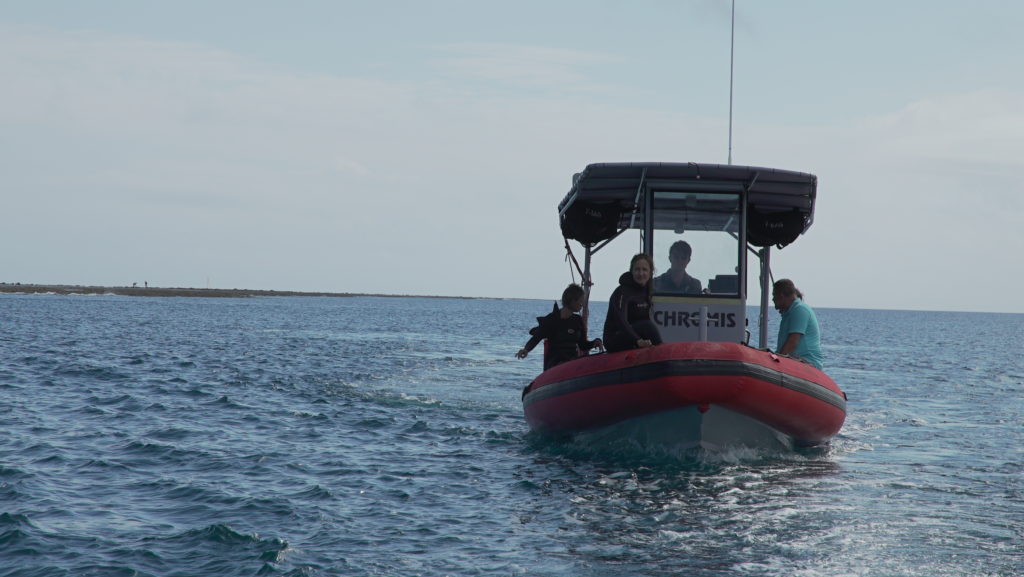 The CORAL research team aboard the Chromis. Credit: Jim Round/NASA JPL