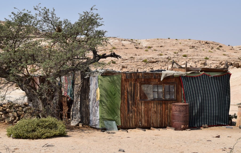 House in the desert near the Kuiseb River. Credit: NASA/Jane Peterson