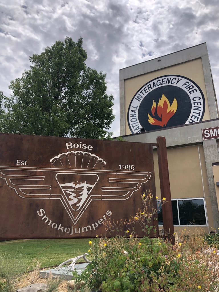 The National Interagency Fire Center in Boise, Idaho, is the nerve center for fire fighting operations in the United States. Credit: NASA