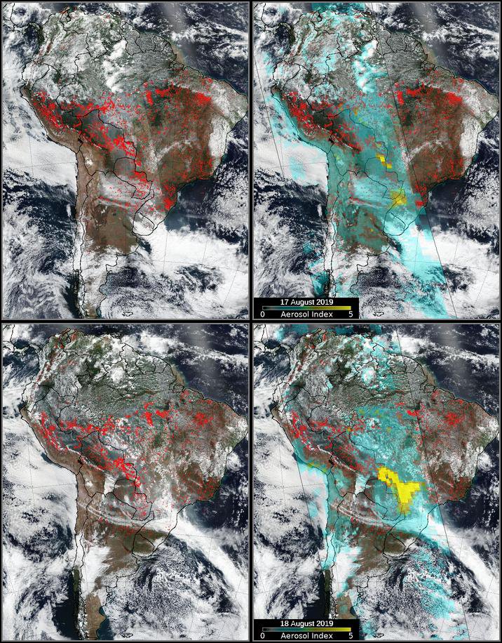 Fires in South America