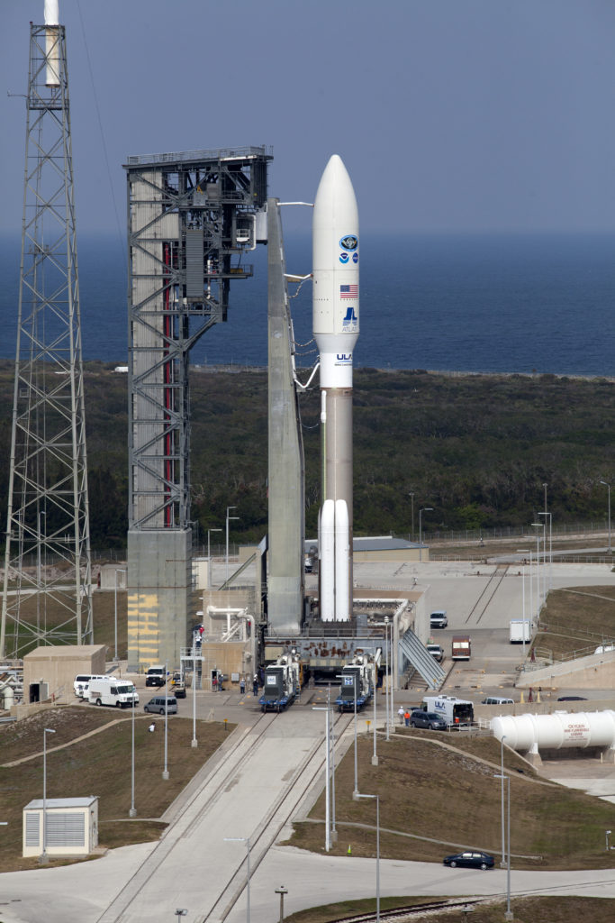 GOES-R Rollout from VIF to Pad 41