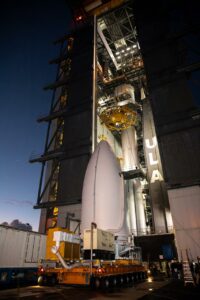 ULA's Vertical Integration Facility with GOES-T