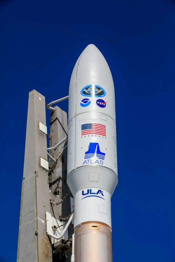 GOES-T spacecraft atop a ULA rocket