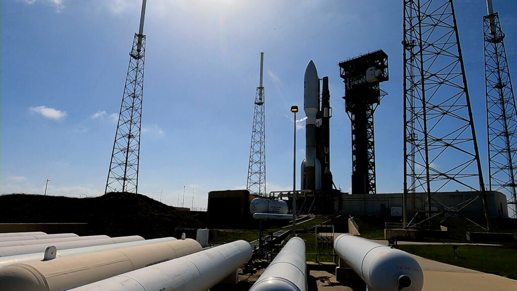 GOES-T and ULA rocket on the pad