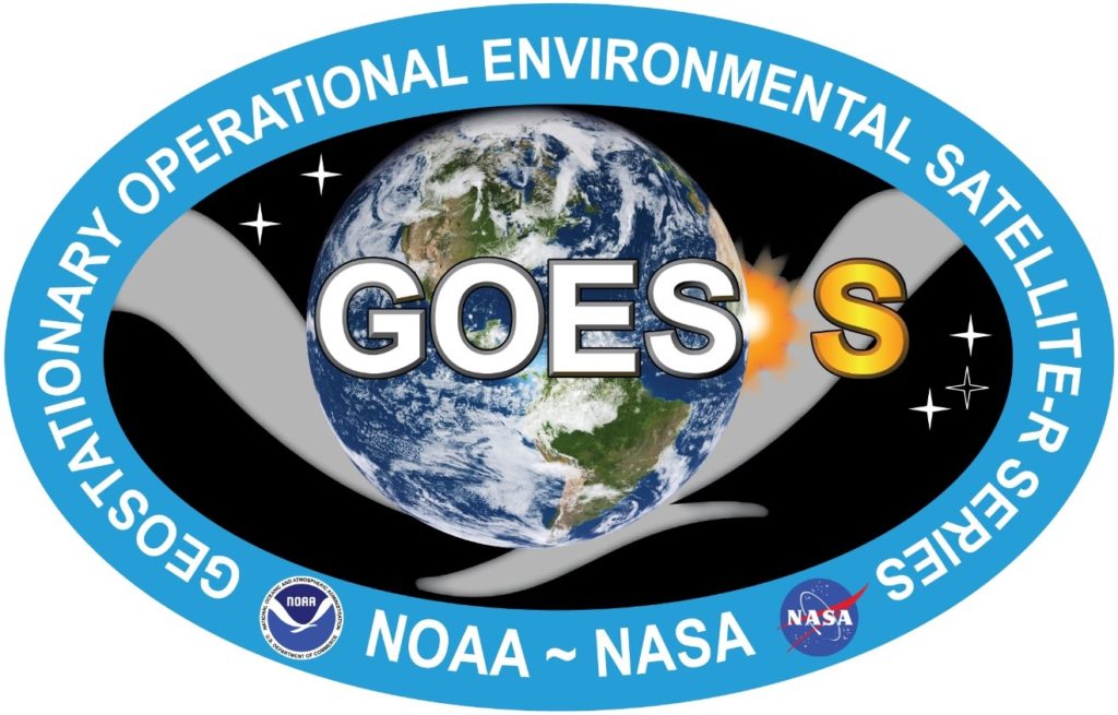 The GOES-S mission logo.