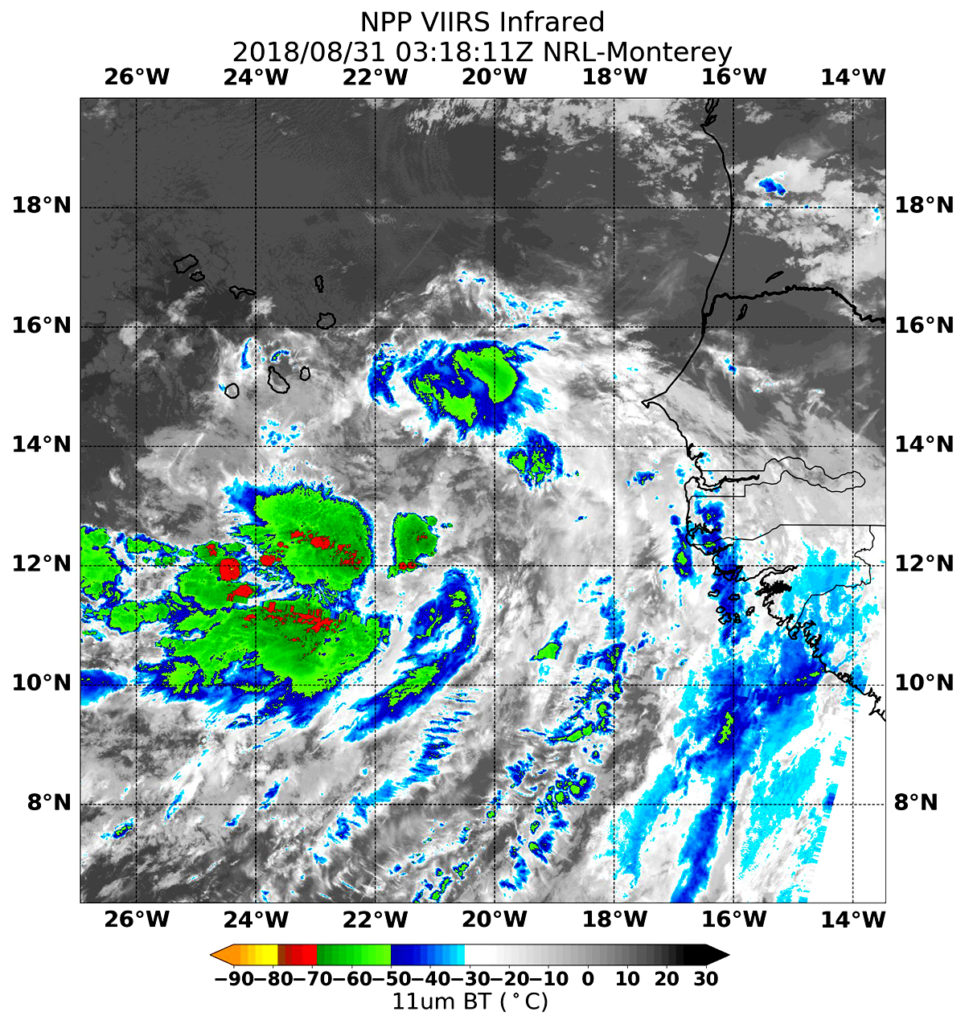 Suomi NPP image of Potential Tropical Cyclone 6