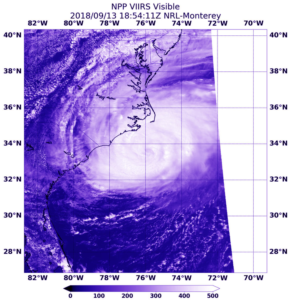 Suomi NPP image of Florence