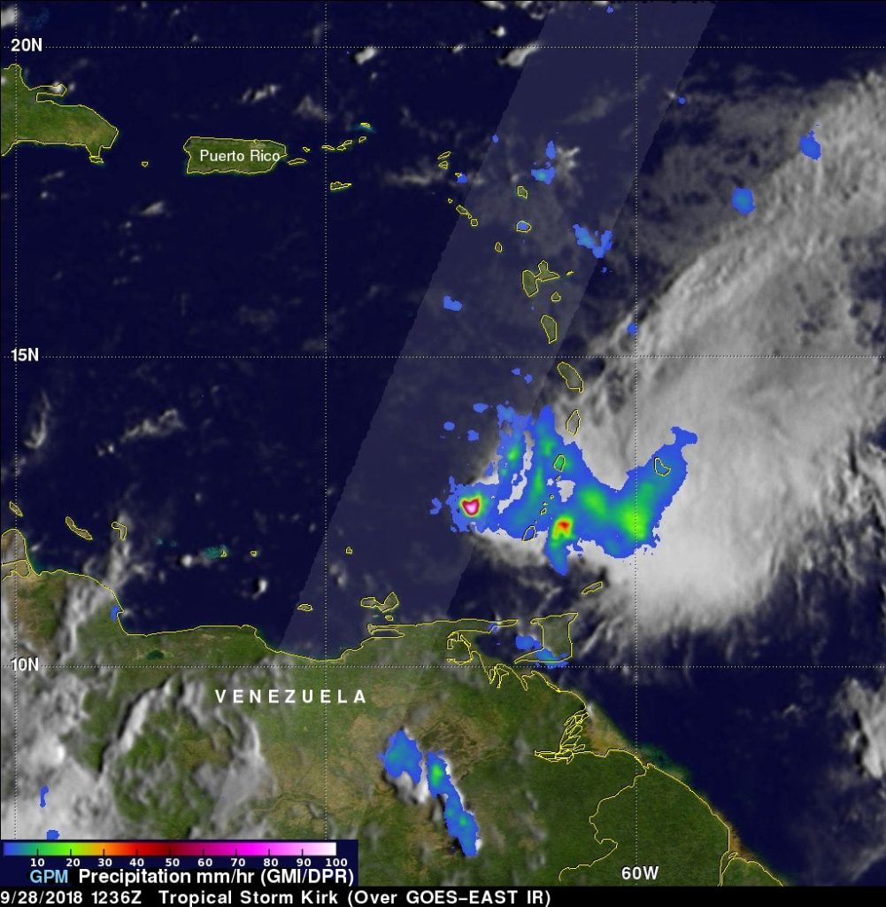 GPM image of Kirk