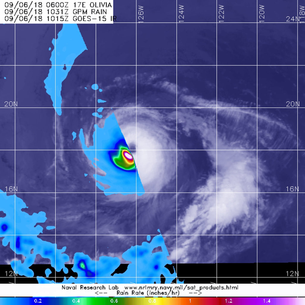 GPM image of Olivia