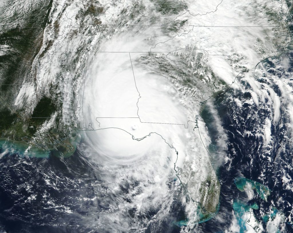 Suomi NPP image of Michael