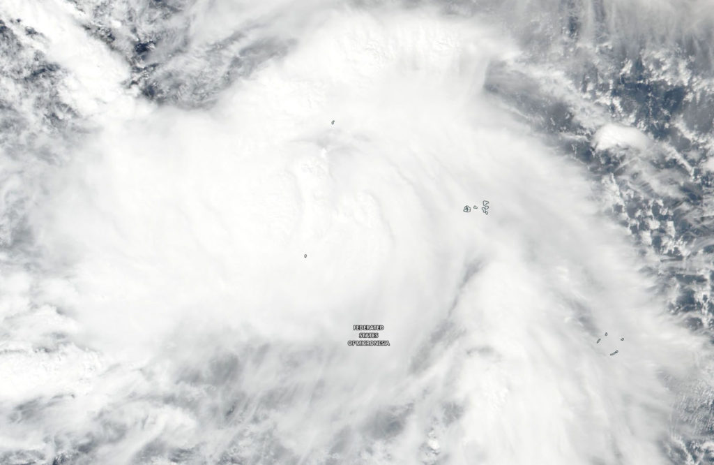 Suomi NPP image of Man-yi