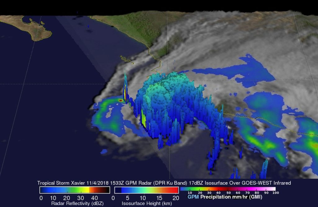 3-D GPM image of Xavier