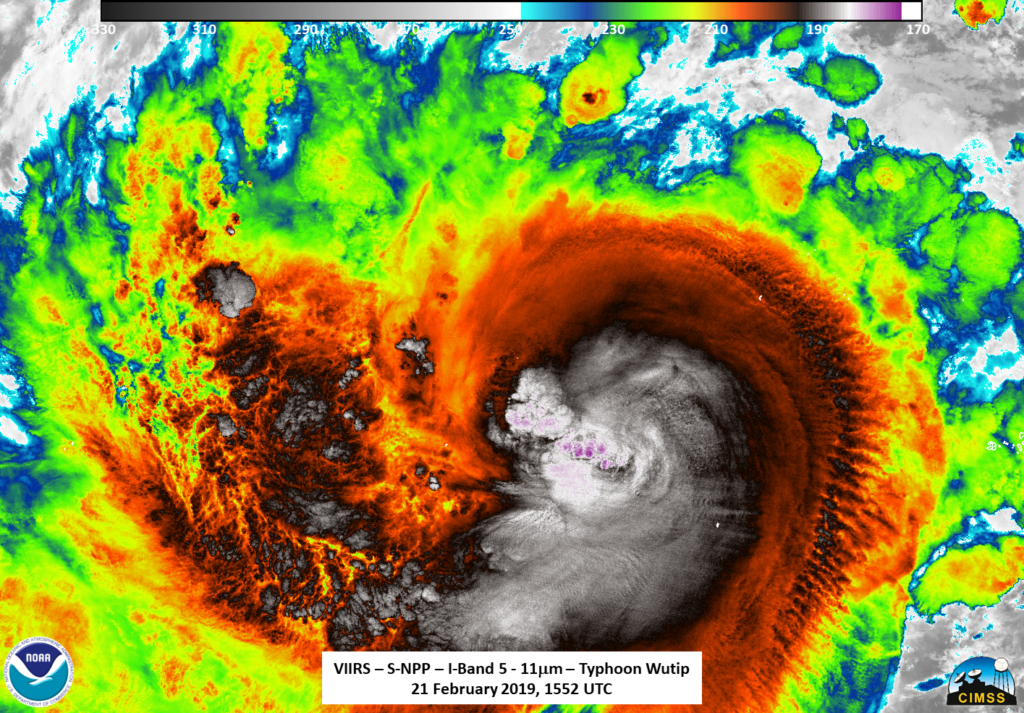 Suomi NPP image of Wutip