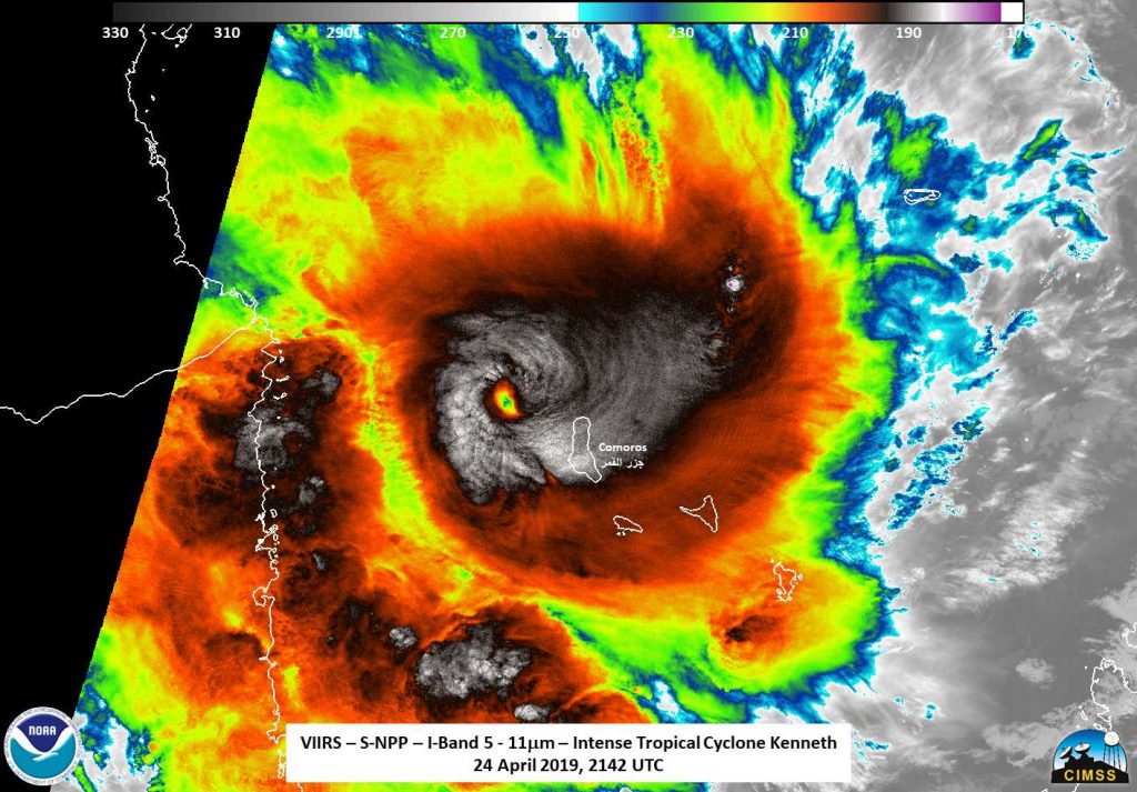 Suomi NPP image of Kenneth