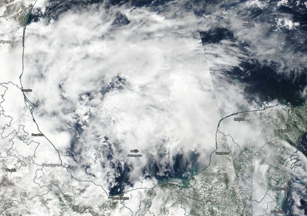 Suomi NPP image of 91L