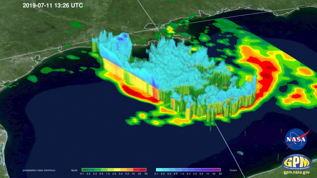 GPM 3-D image of Barry