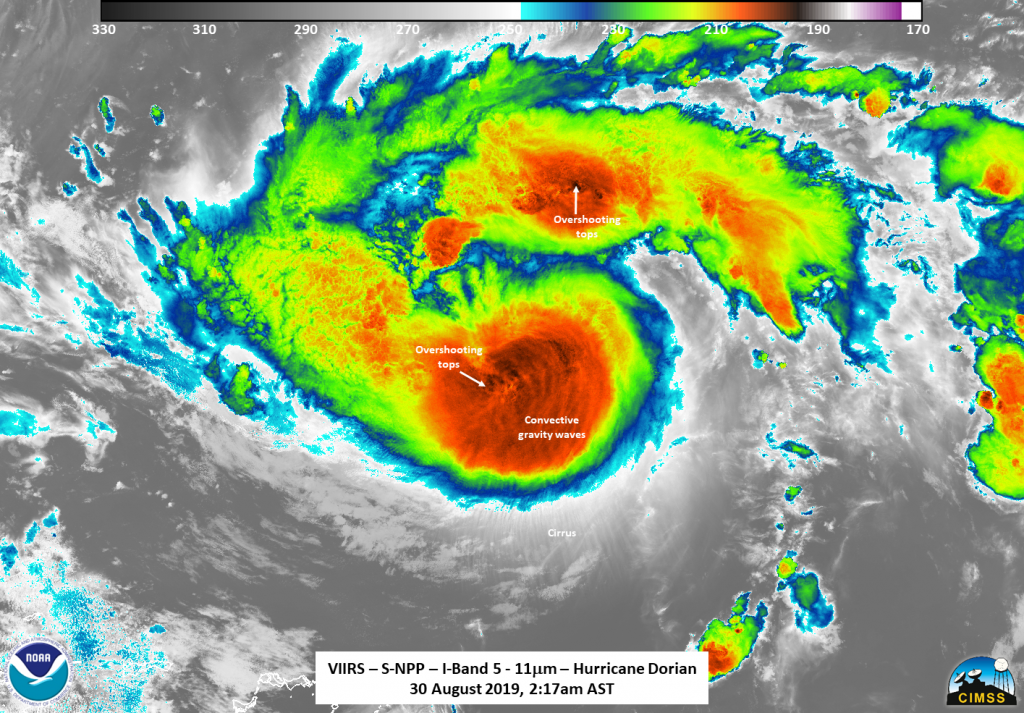 Suomi NPP image of Dorian