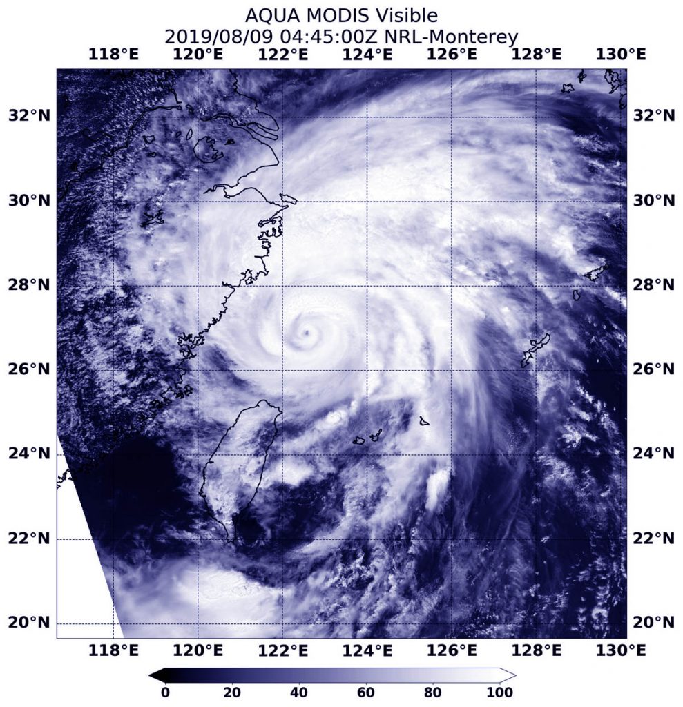 Terra image of Lekima