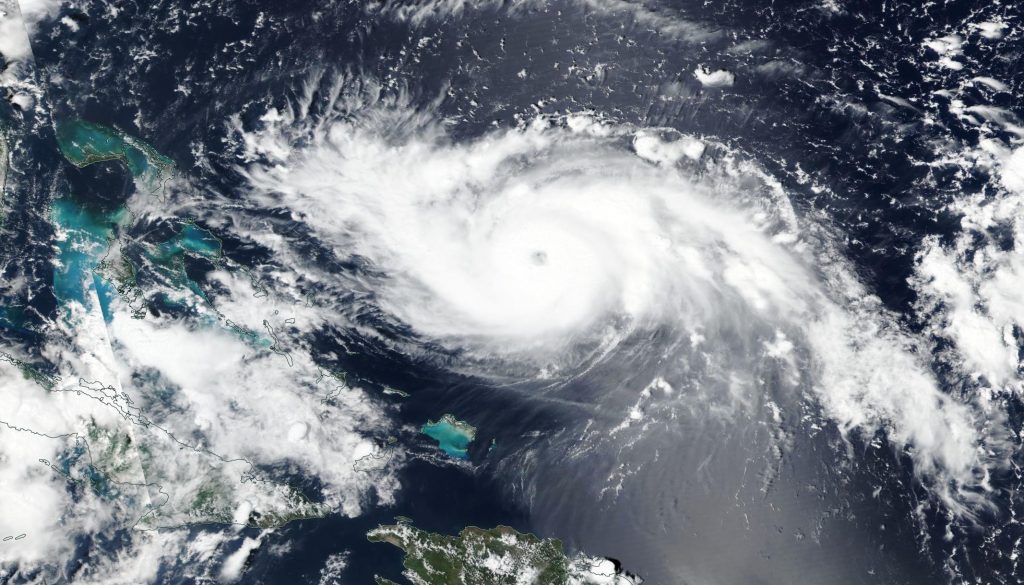 Worldview image of Dorian on Aug. 30, 2019.