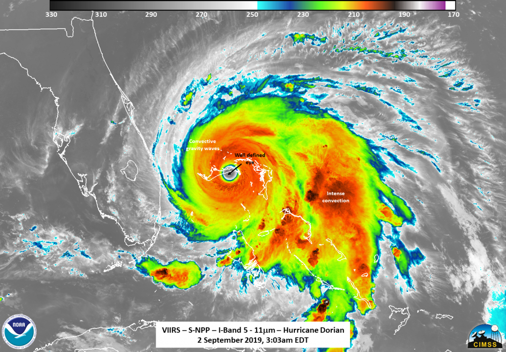 Suomi NPP Image of Dorian