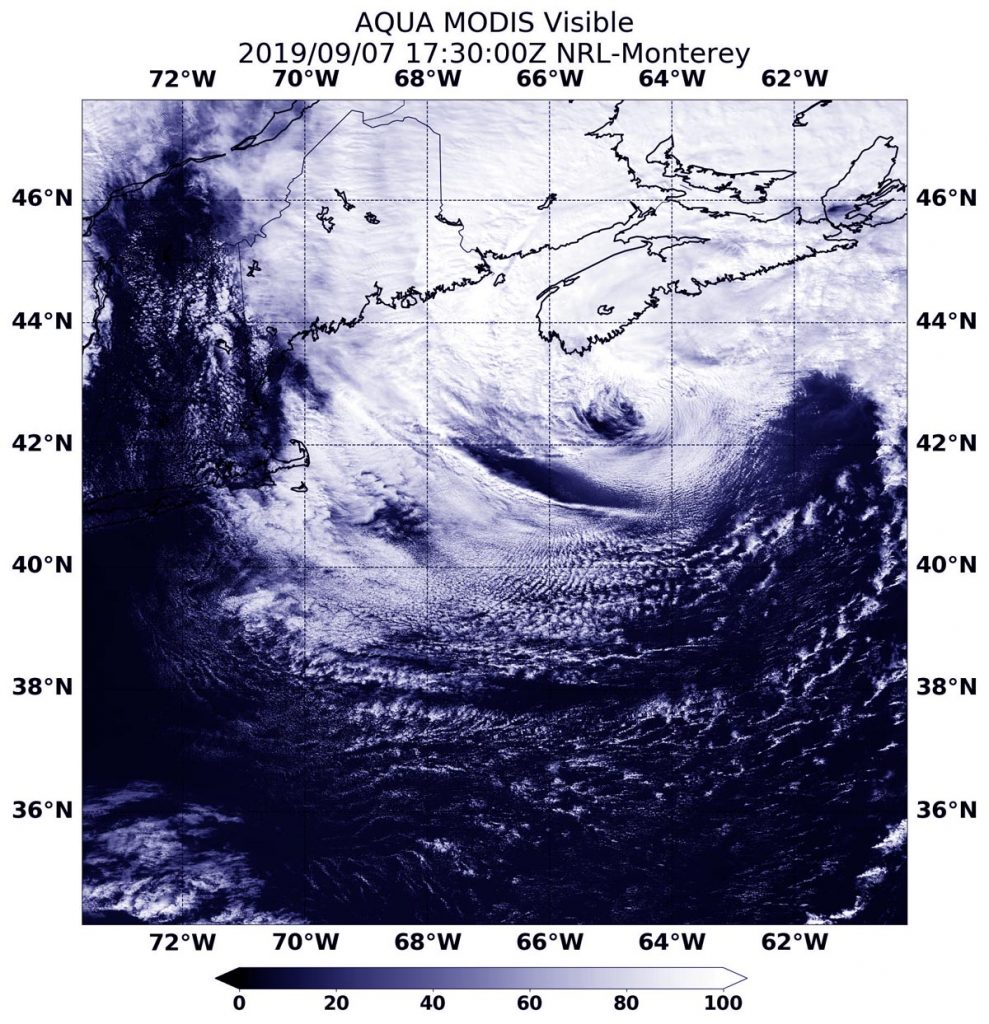 Aqua MODIS image of Dorian