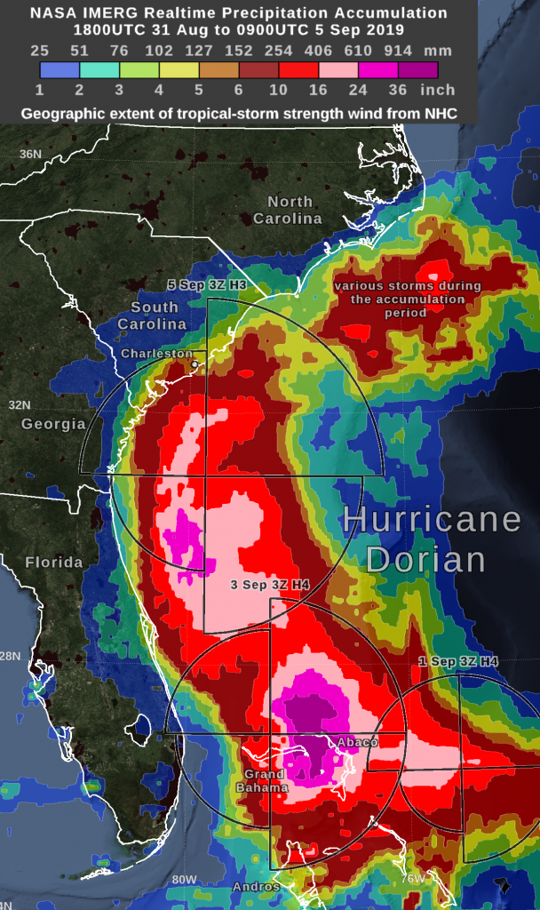 GPM image of Dorian