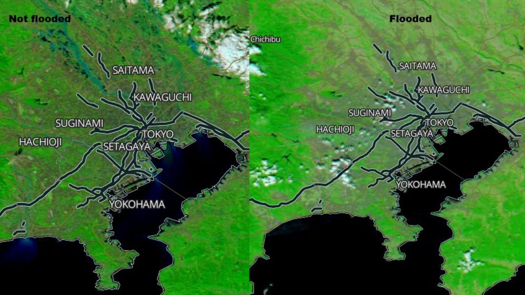 Flooding in Japan as seen by Aqua