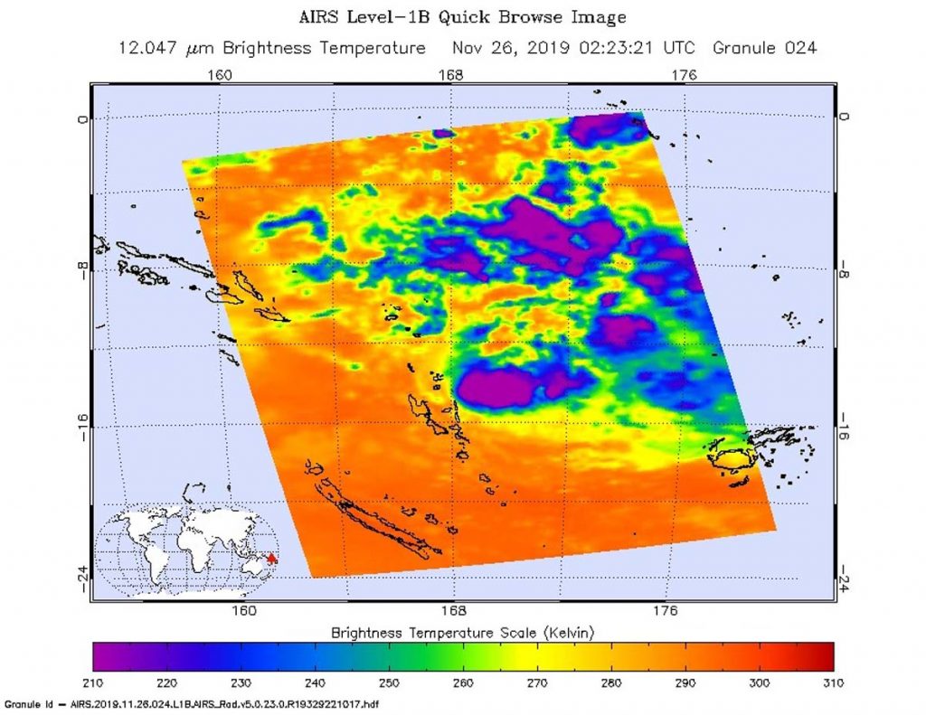 AIRS image of Rita