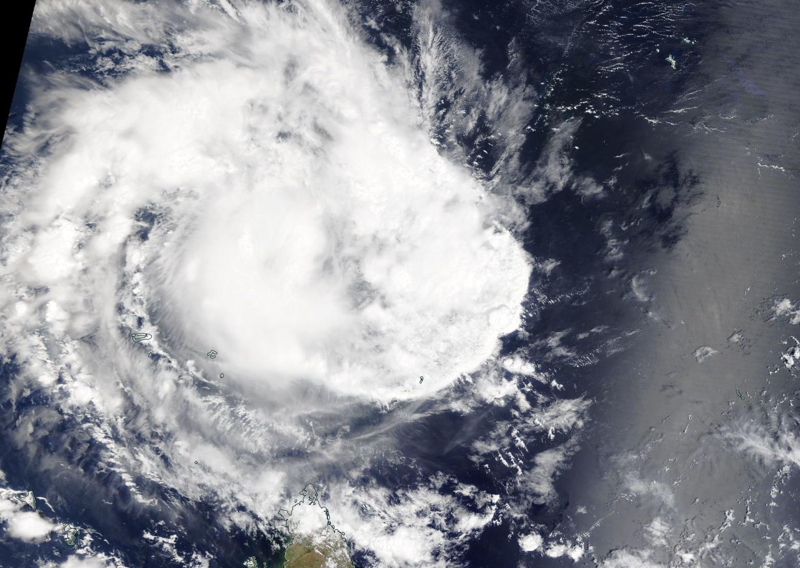 satellite image of cyclone