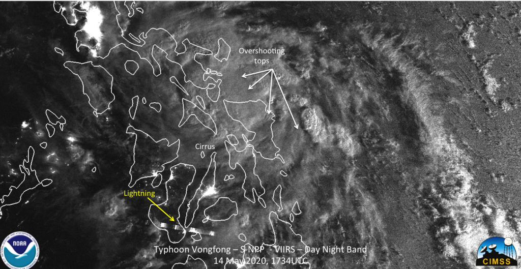 Suomi NPP image of Vongfong